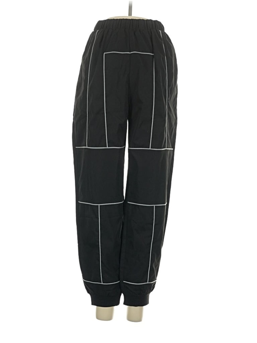 Boohoo Women’s Black Rave Festival Joggers with Reflective Piping